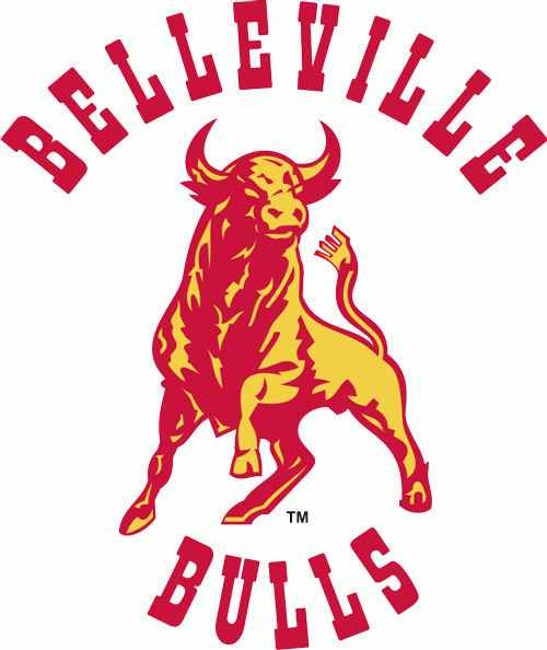 Belleville Bulls 1981-1997 primary logo iron on transfers for T-shirts
